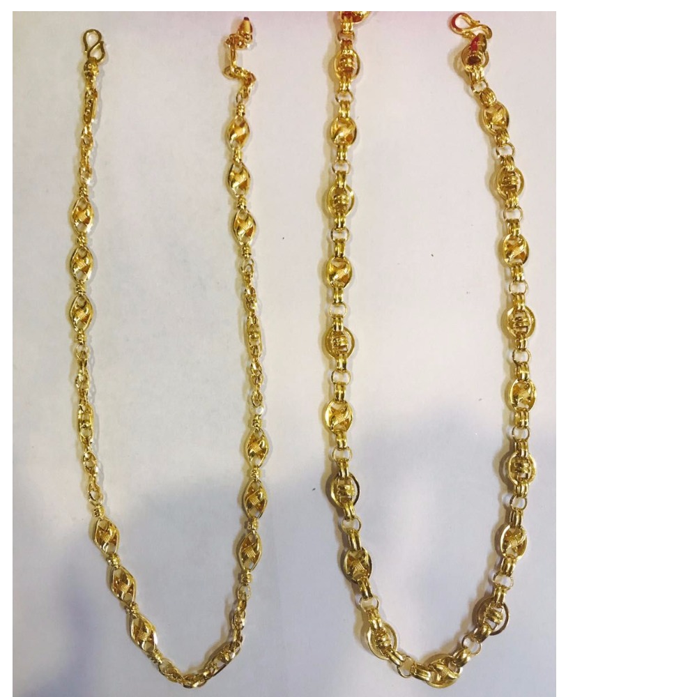916 Gold Hallmarked Fancy Chain
