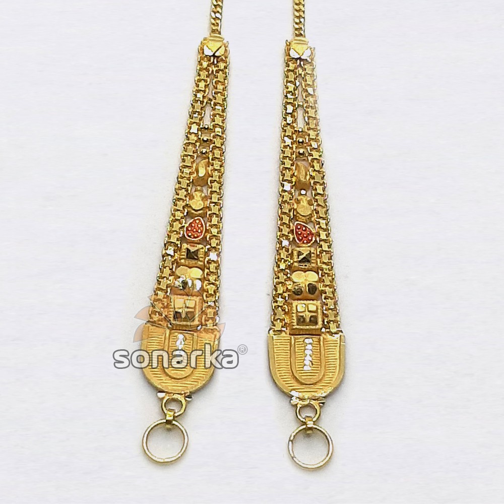 Gold Earchain SK - K030