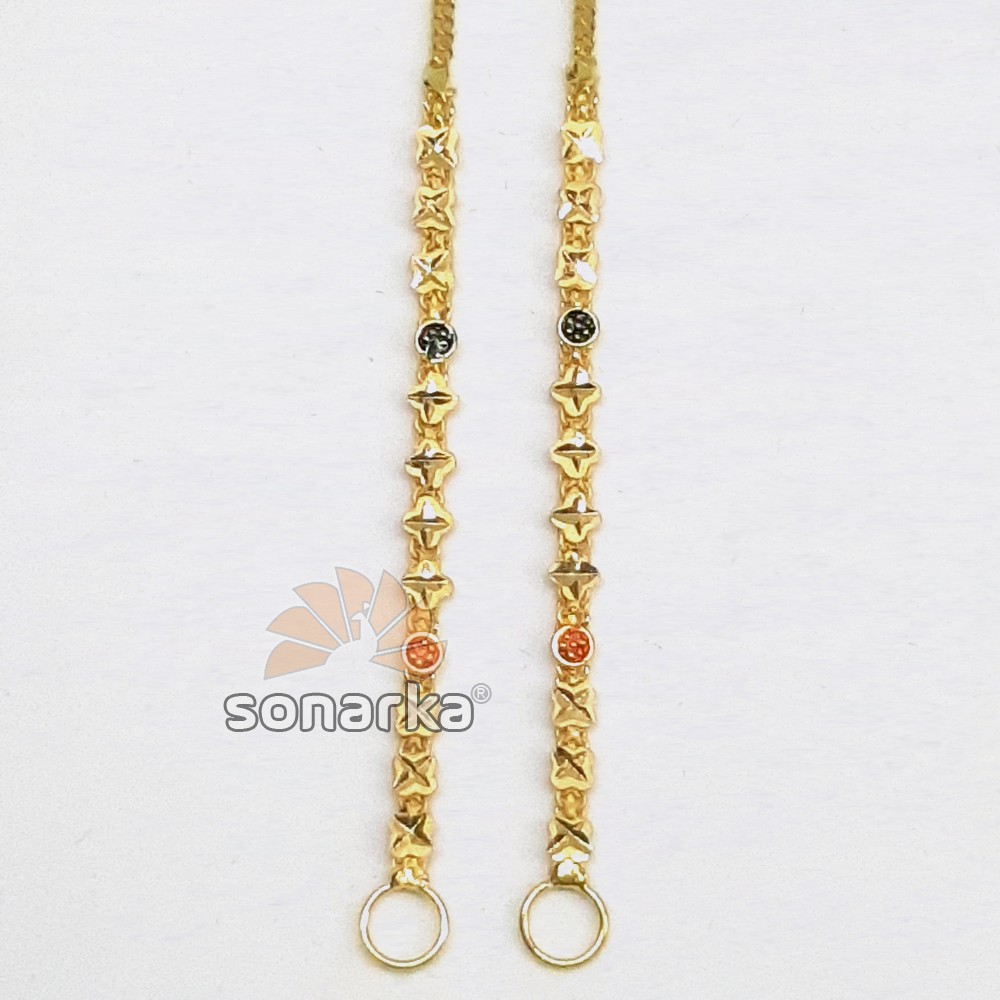 Light weight gold earchain kanser sk- k019