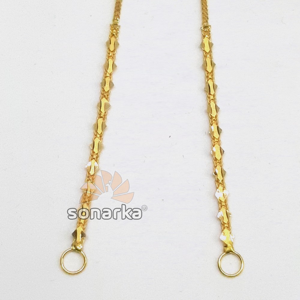 Light Weight Gold Earchain Kanser SK - K003