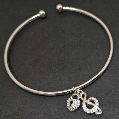 925 sterling silver hanging  bracelet for girls