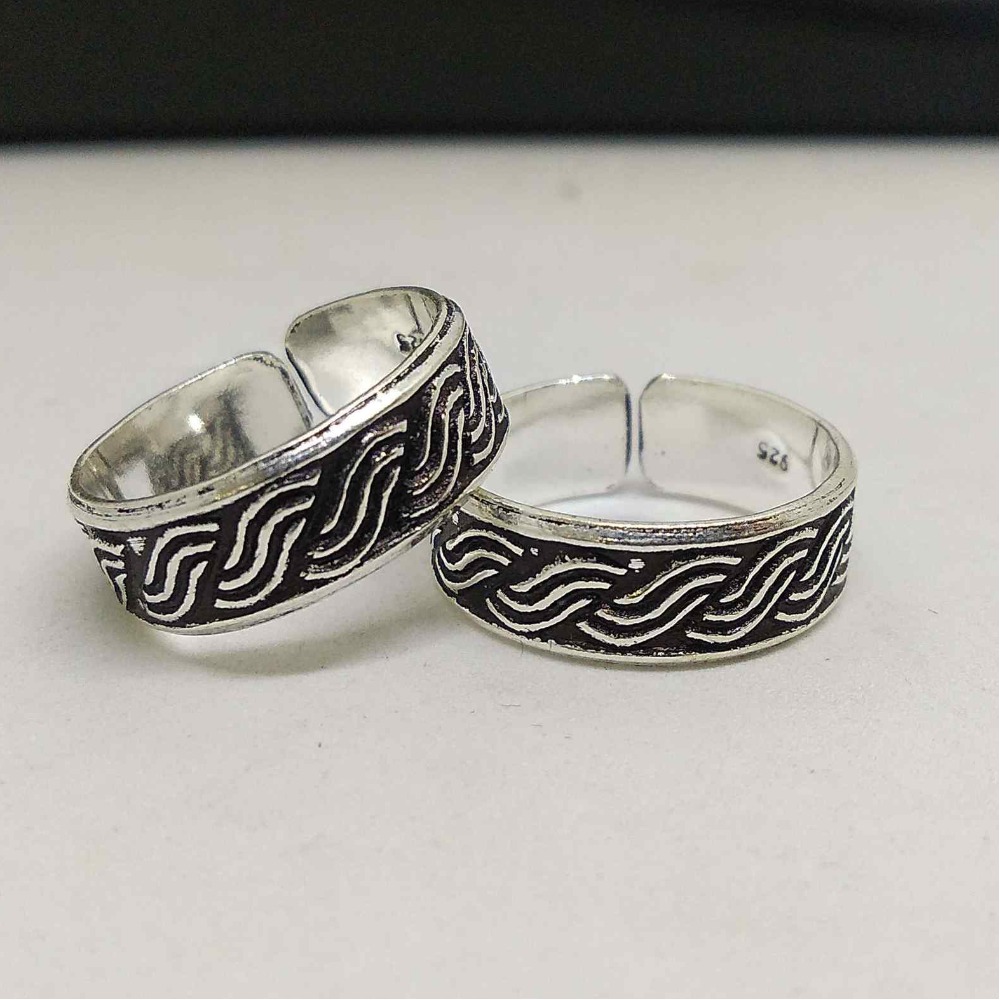 925 Sterling Silver  band  Oxidize  Bichhiya For Women