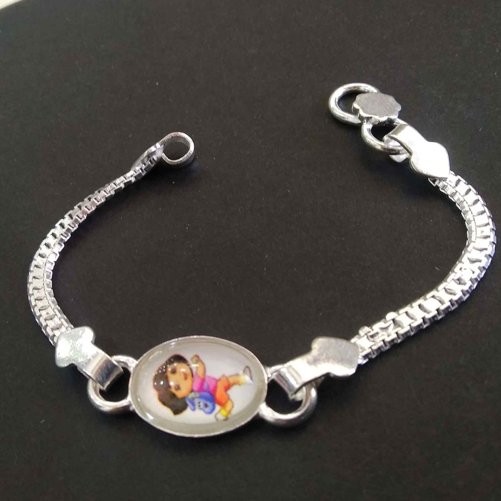 Silver Fancy Cartoon Baccha Lucky For Kids / baby