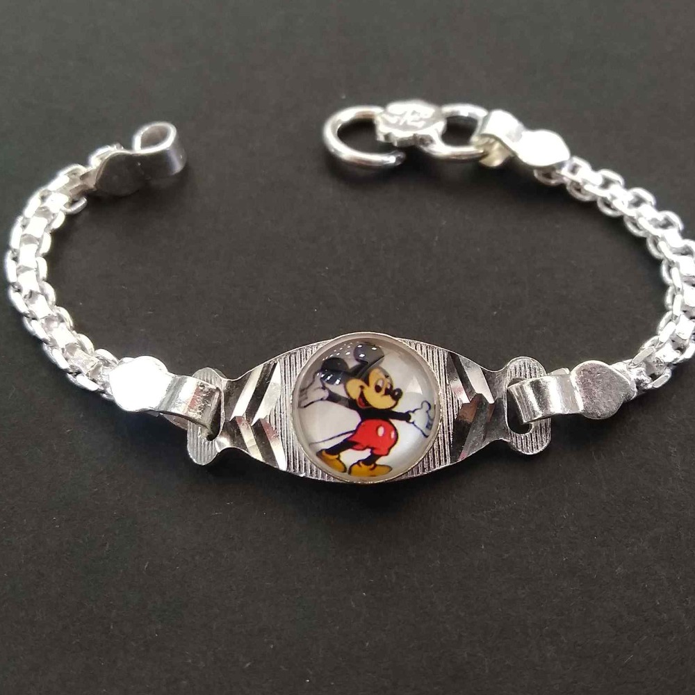 Silver Fancy Cartoon Baccha Lucky For Kids