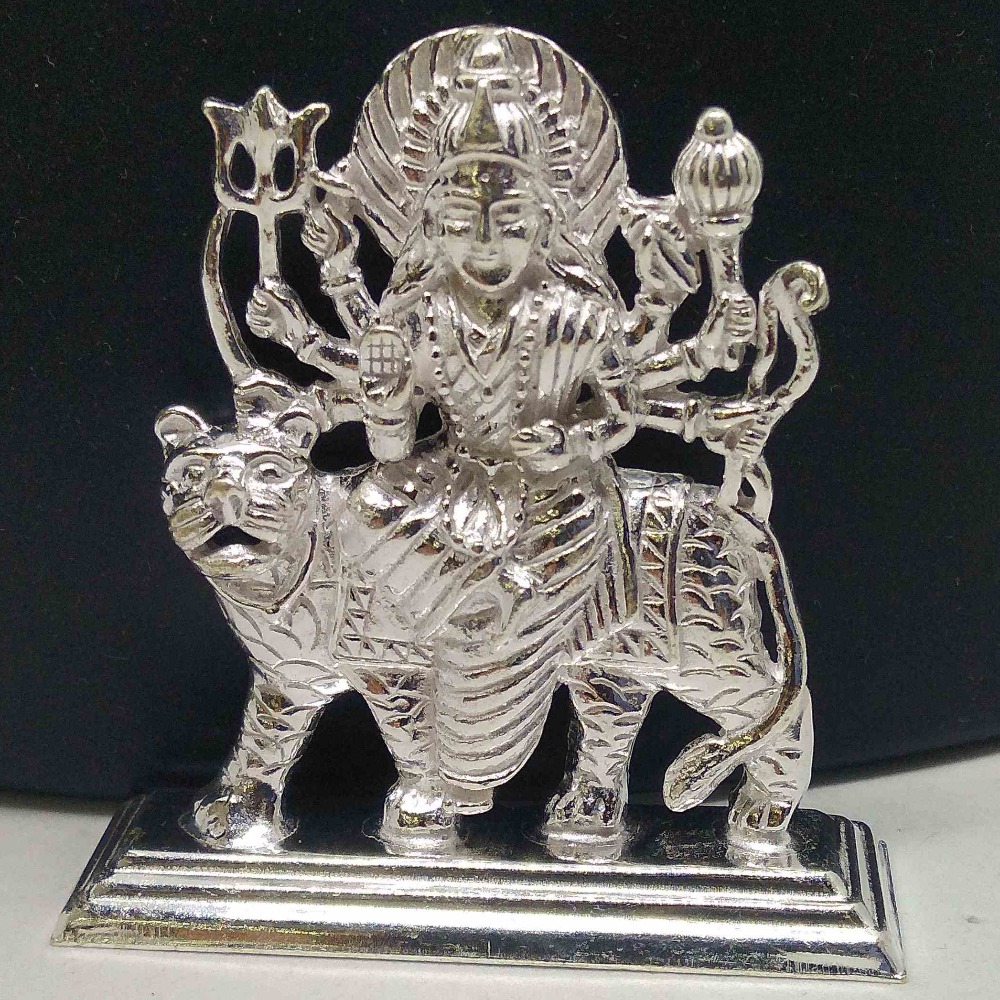 silver     jagat janani   ambika devi murti for pooja