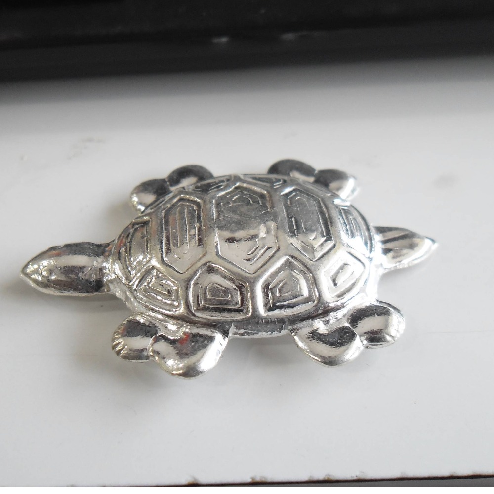 pure  silver  tortoise  For  vastu / gifting purpose