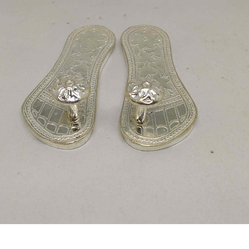 pure  Silver  beautiful  Charan Paduka For Pooja