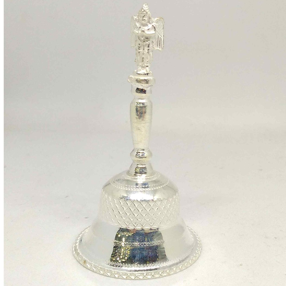 Silver Ghanti /  pooja bell  For Home Temple Use  pooja