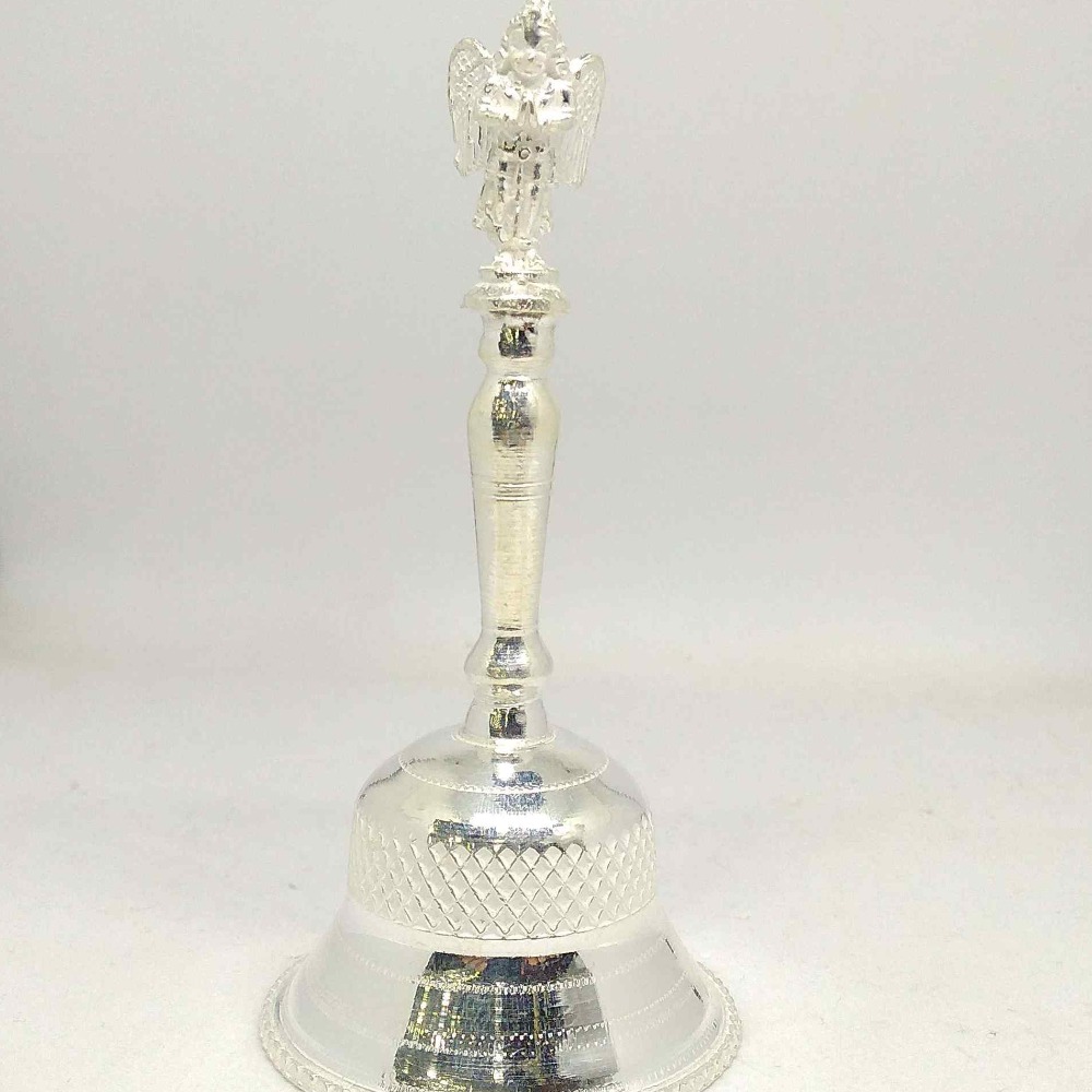 Silver Ghanti /  pooja bell  For Home Temple Use  pooja
