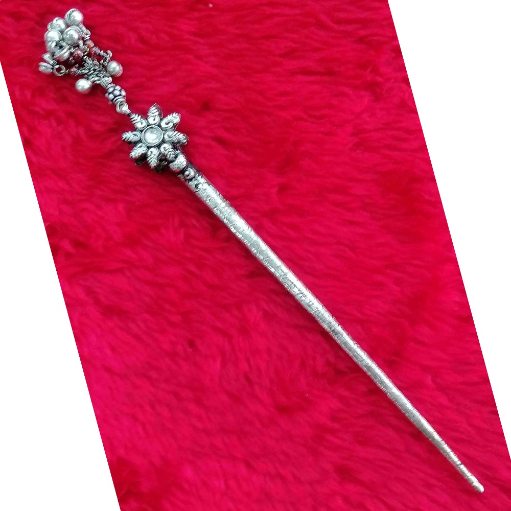 Silver  oxidised Long Stick / Hair Pin  for women