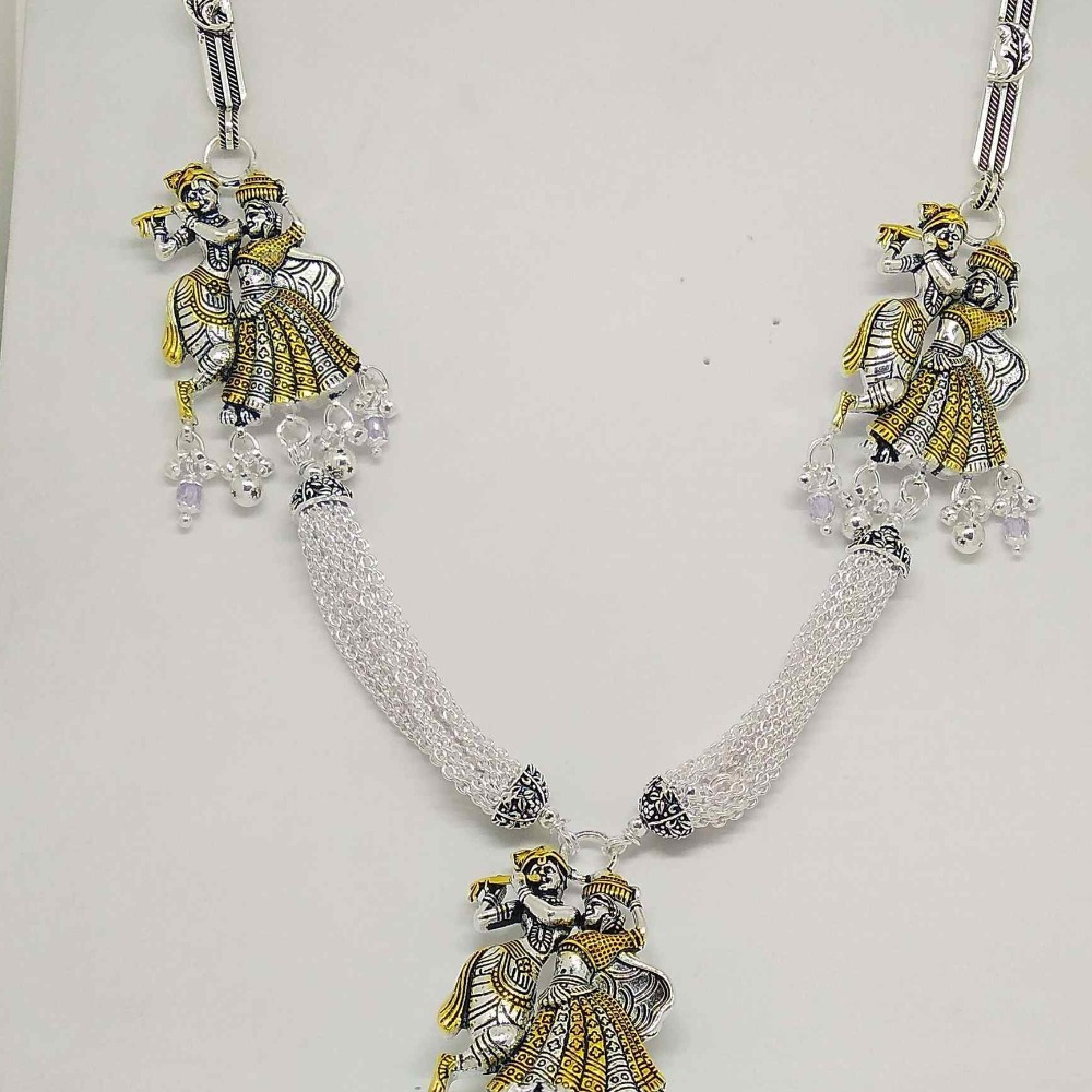 silver traditional wedding double line juda for ladies