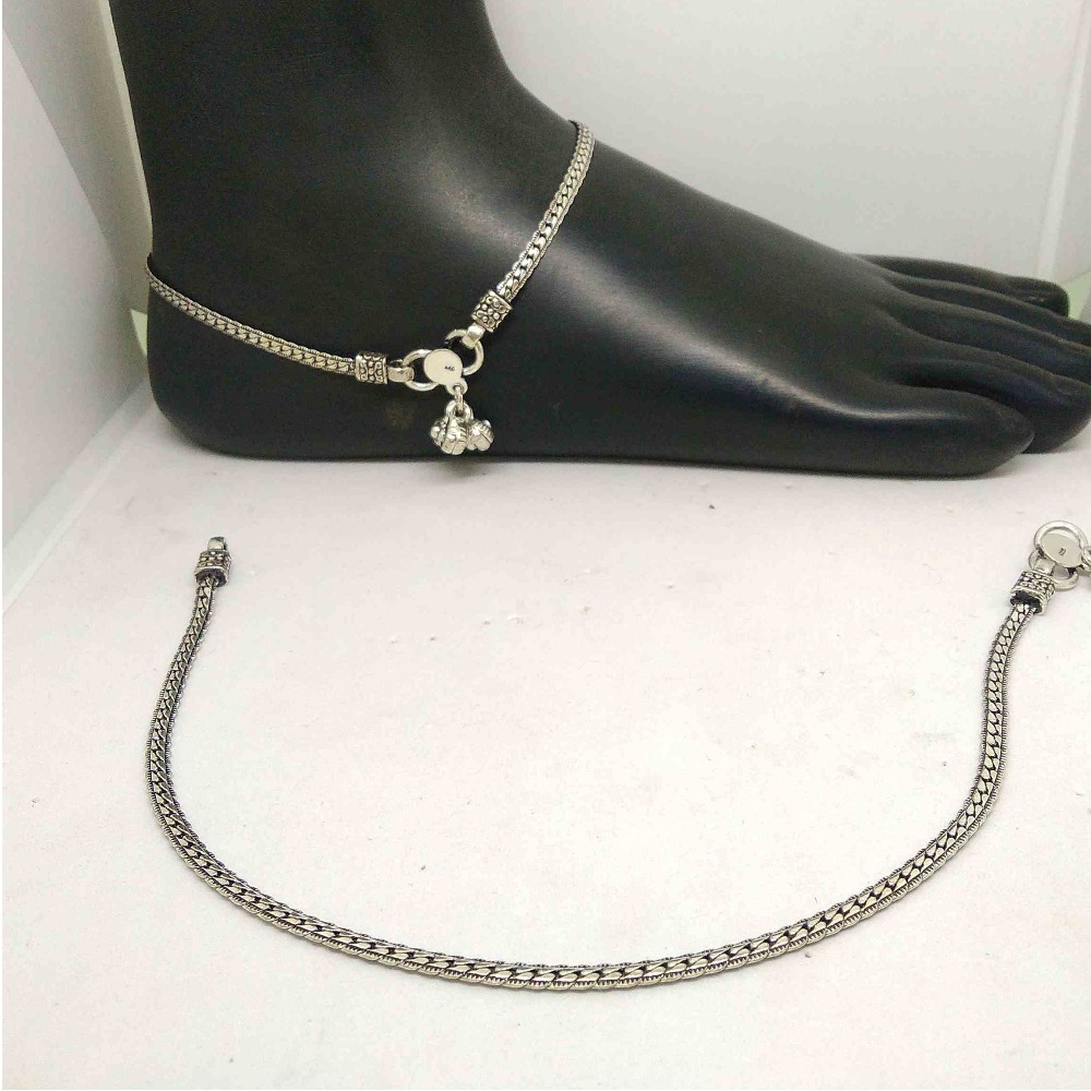 925  sterling silver oxidised  designer  payal / anklet