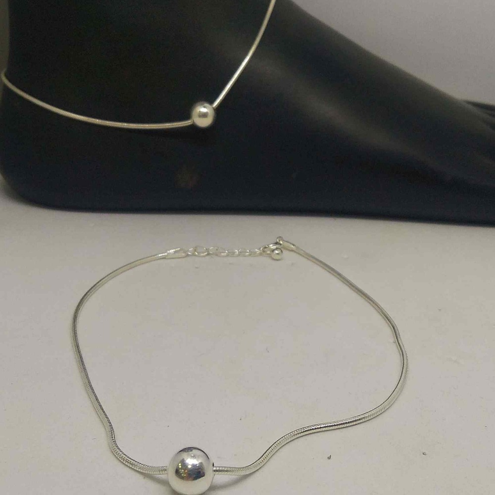 925   silver  delicate simple  chain   payal / anklet for girls