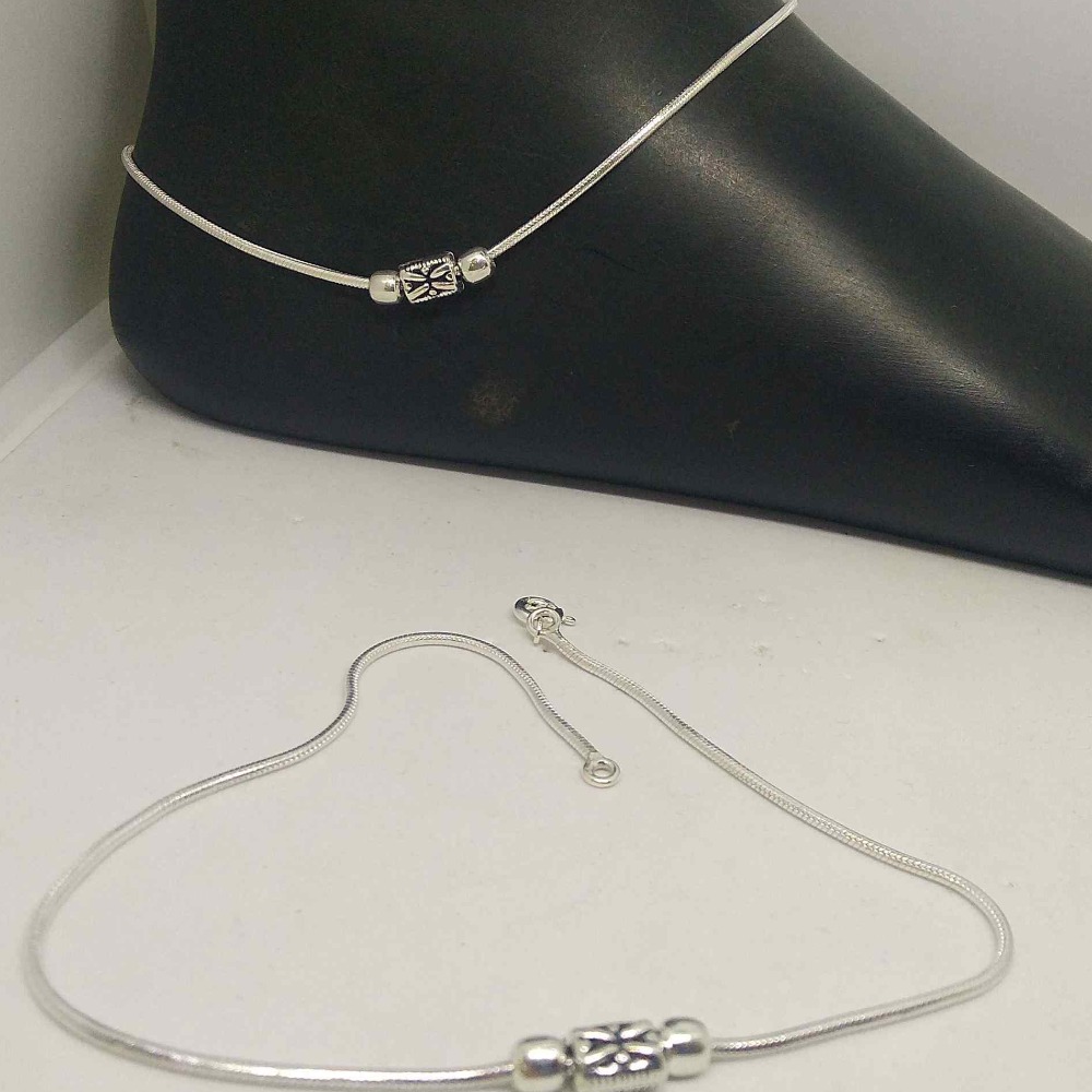 925 sterling silver simple delicate payal /anklet for girls