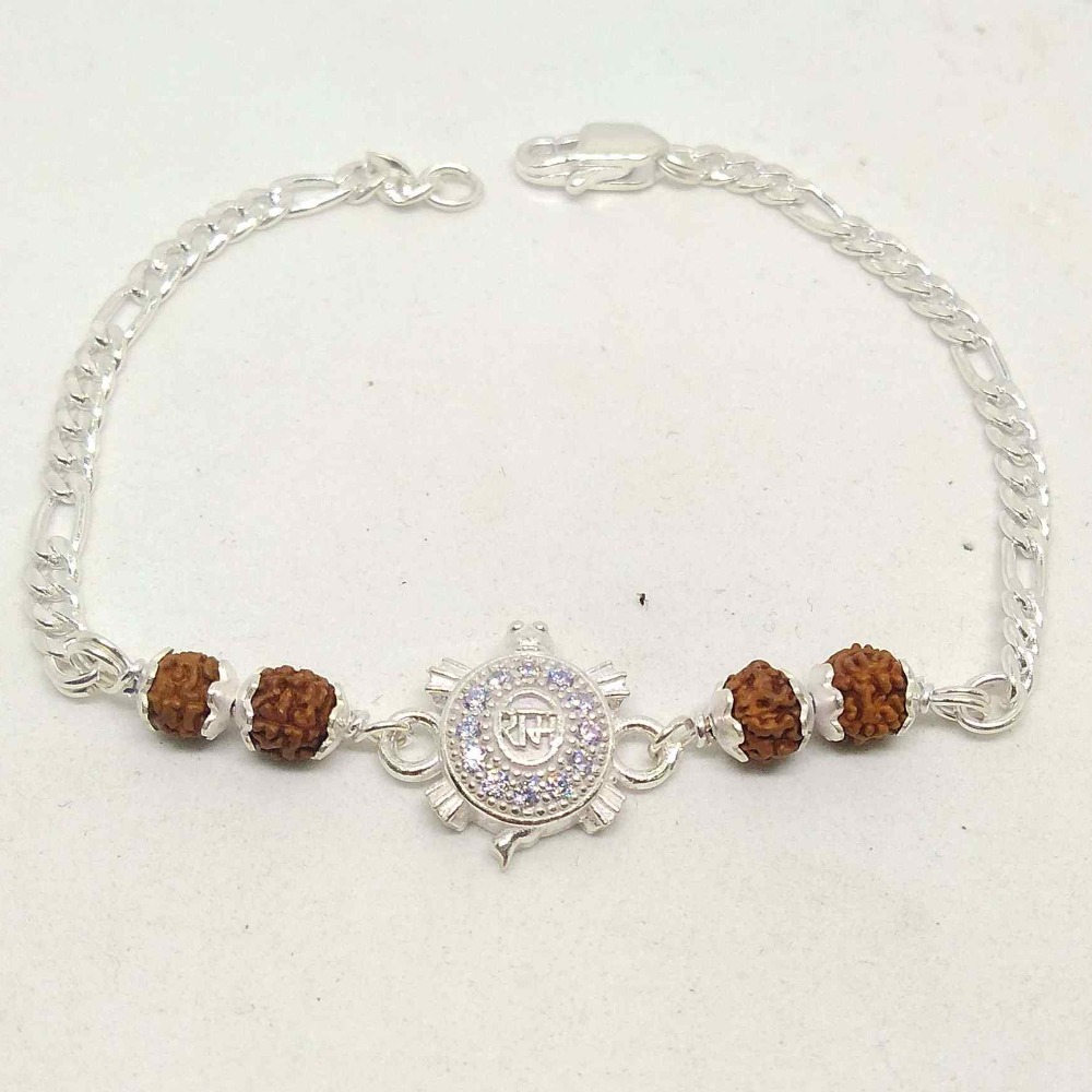 Silver Rudraksha Bracelet Gents