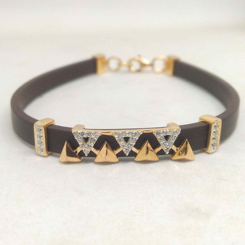 925 Starling  Silver Rose Gold Plated Leather belt for ladies