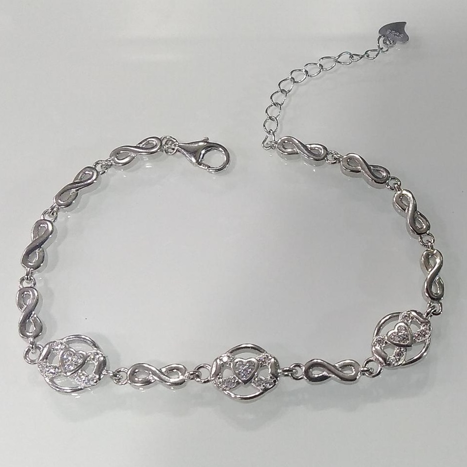 925 sterling silver casual wear  bracelet for ladies