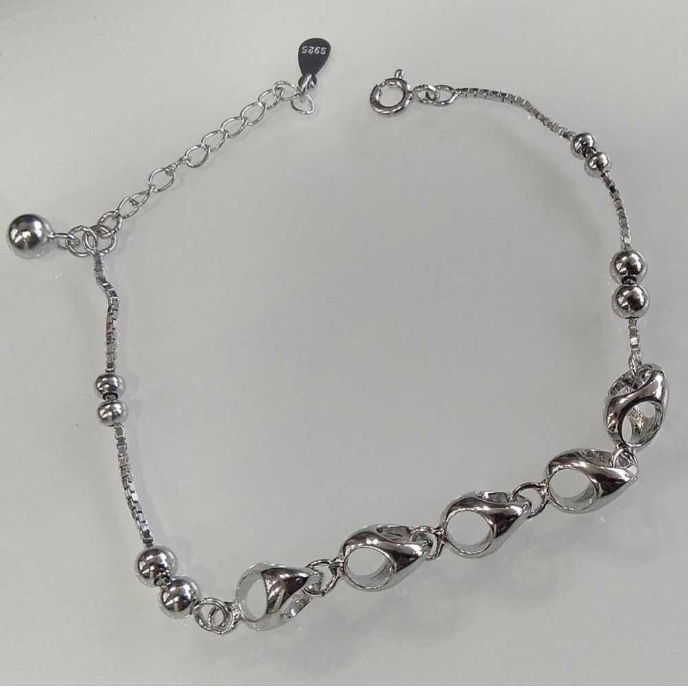 925 sterling silver casual wear  bracelet for ladies