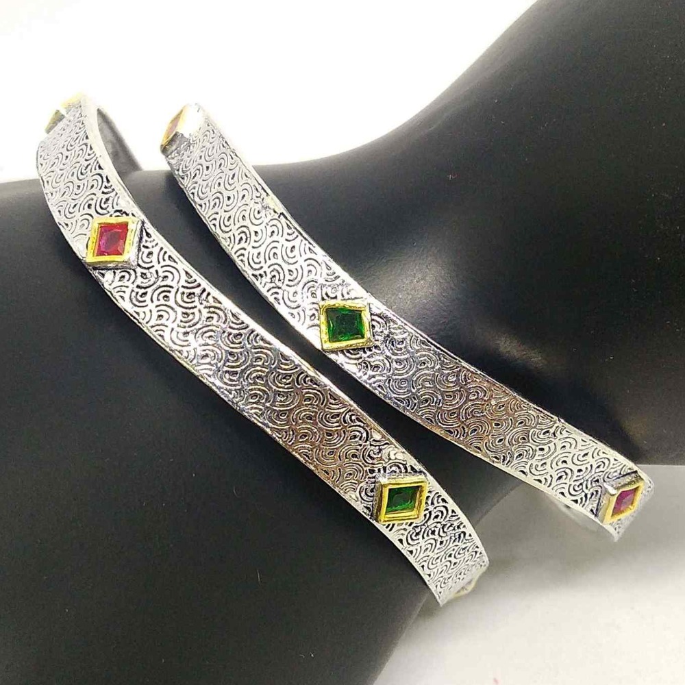 925 sterling silver oxidised designer bangles