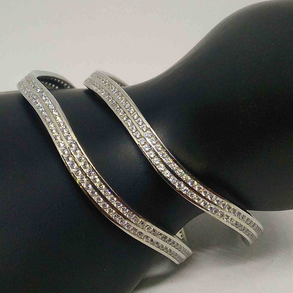925 sterling silver  cZ diamond  bangles