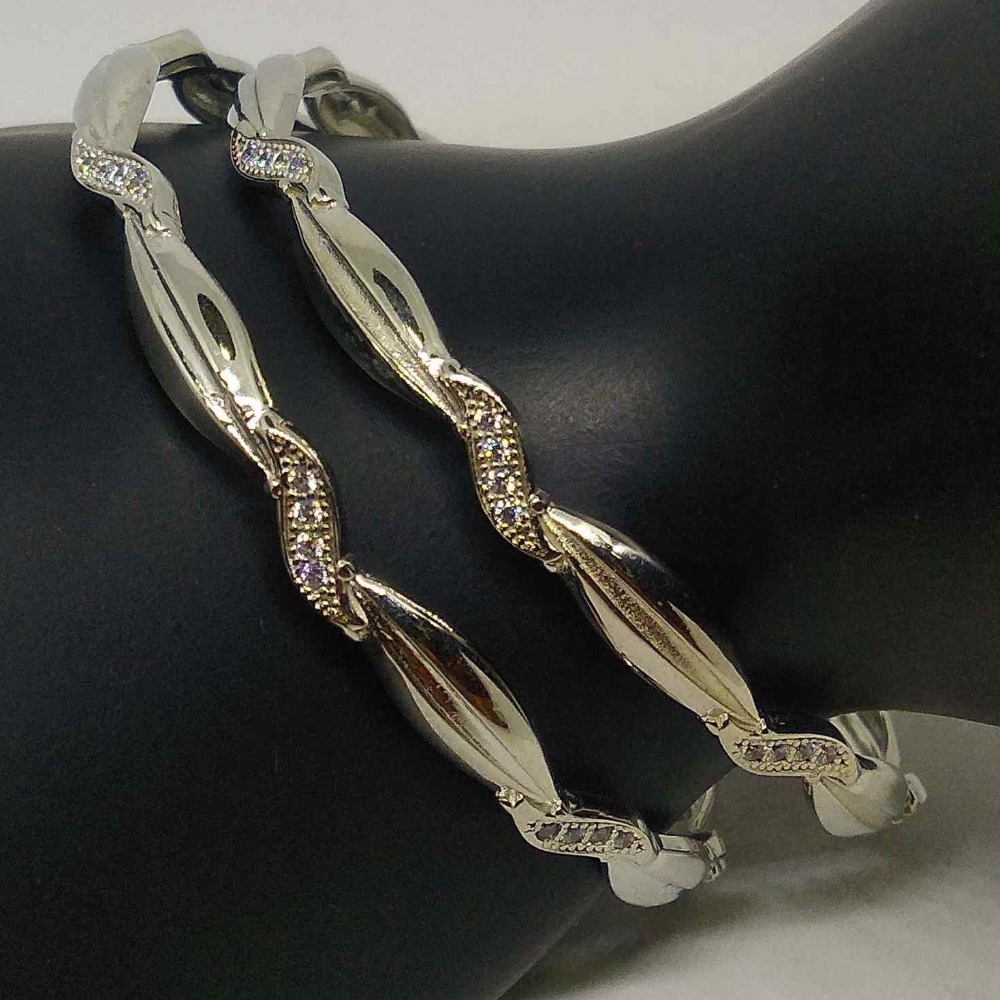 925 sterling silver  designer diamond  bangles