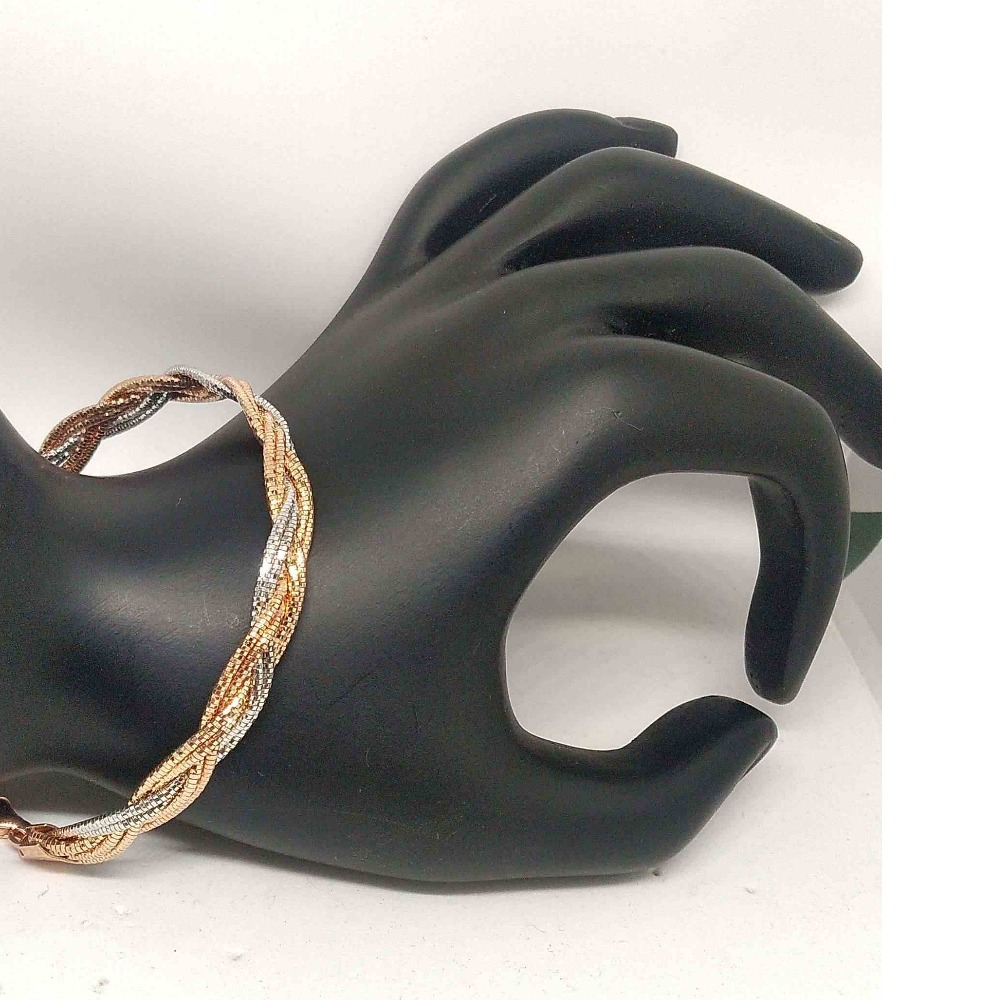 925 sterling silver  rose gold plated  italian bracelet