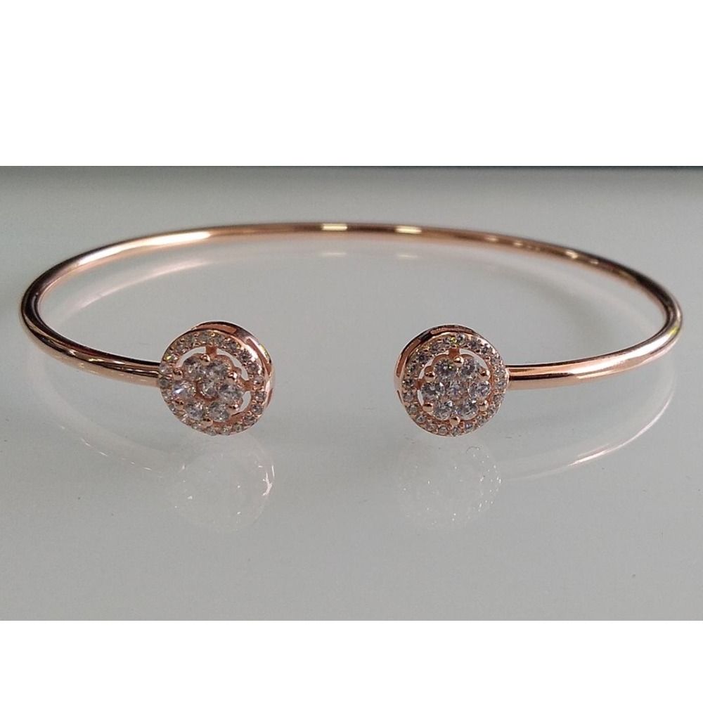 925 sterling silver rose gold plated bracelet/kada