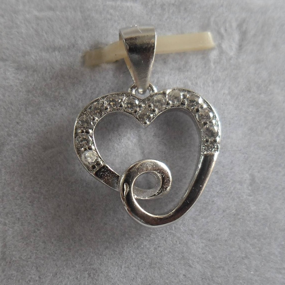 925 sterling silver diamond pendants
