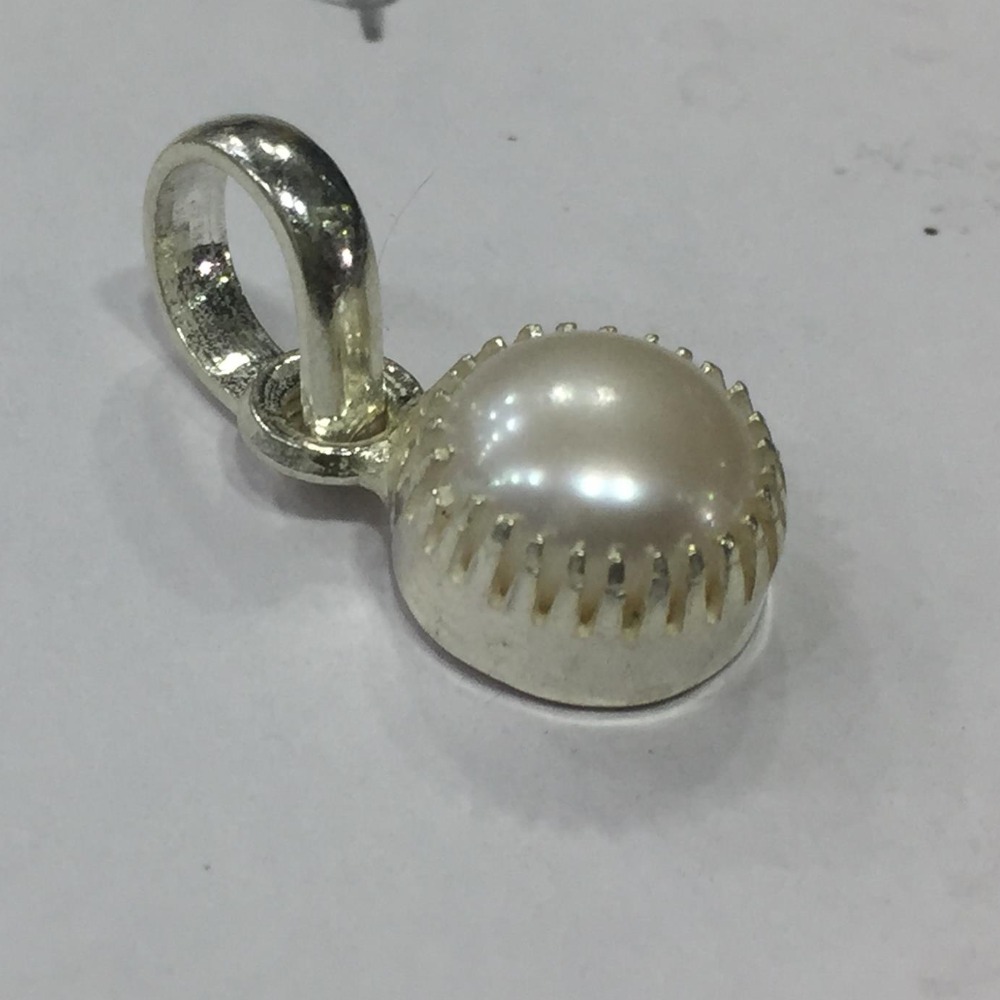 925 sterling silver diamond with moti /pearl pendants