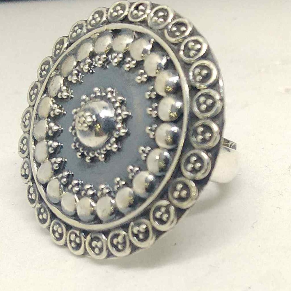 925 sterling silver  designer adjustable Ring for ladies