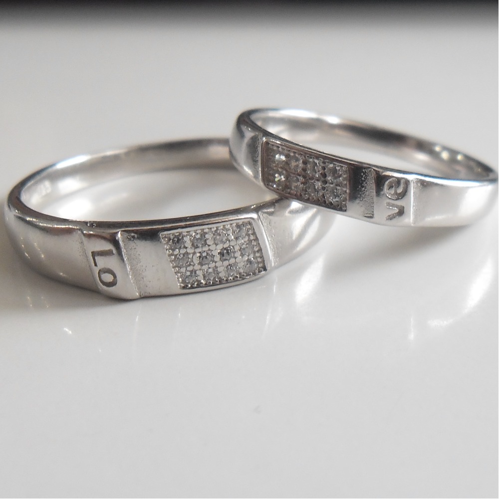 925 sterling silver  couple  ring  GRS0133 / LRS0345