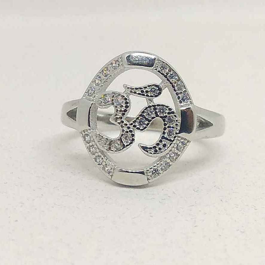 925 sterling silver OM diamond Ring FOR Ladies