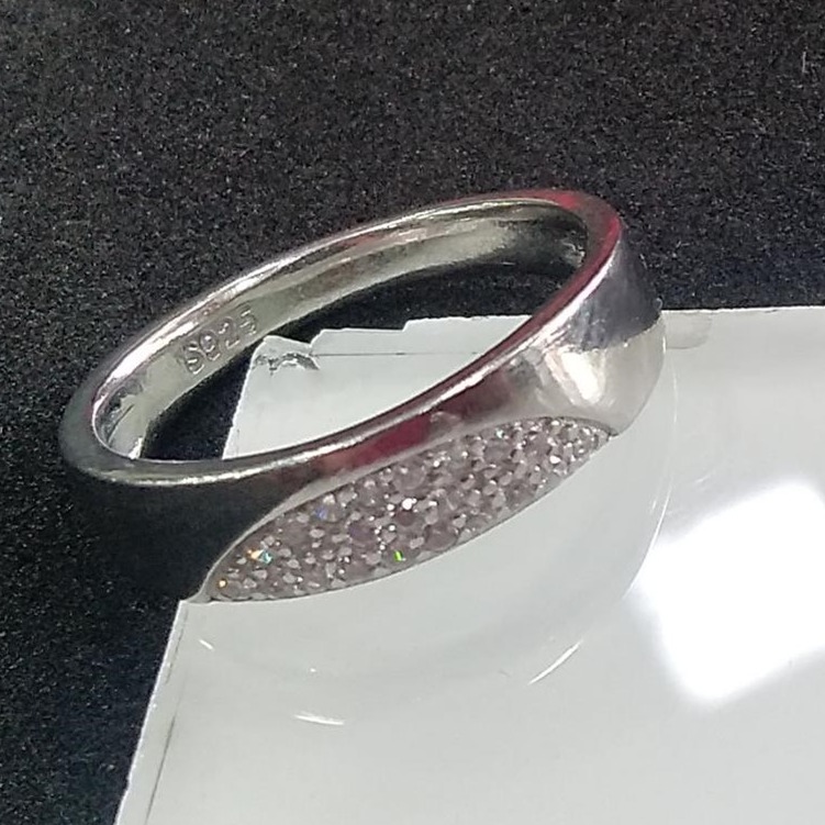 925 sterling silver diamond  band Ring
