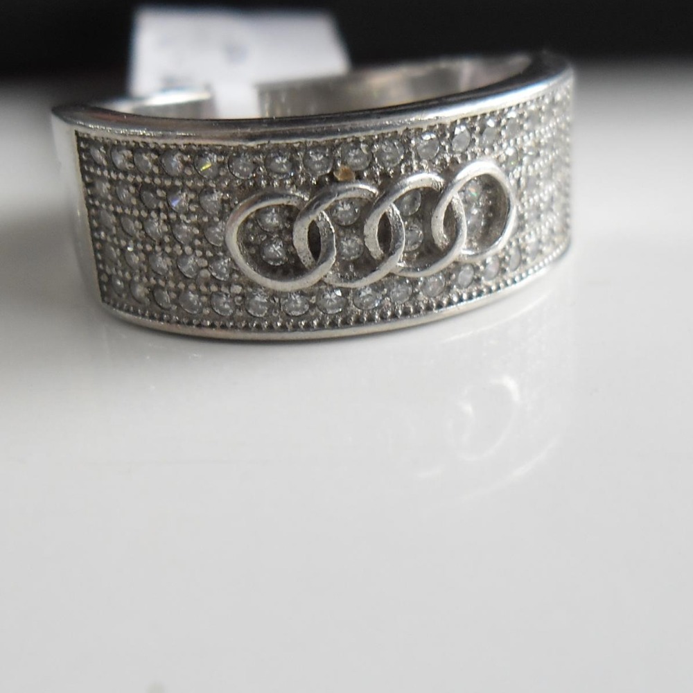 925 sterling silver  band diamond Ring for men