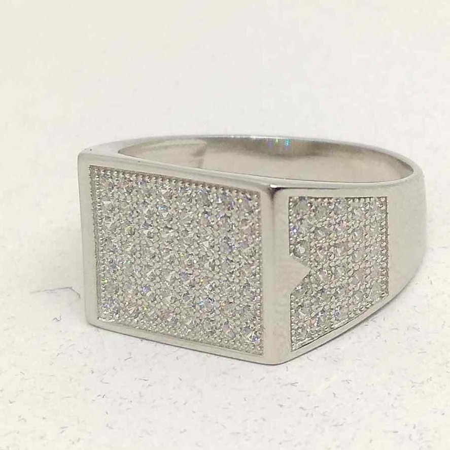 925 sterling silver diamond Ring FOR MEN