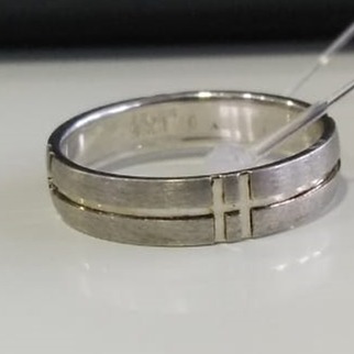 925 sterling silver ocsodaise band  ring for men
