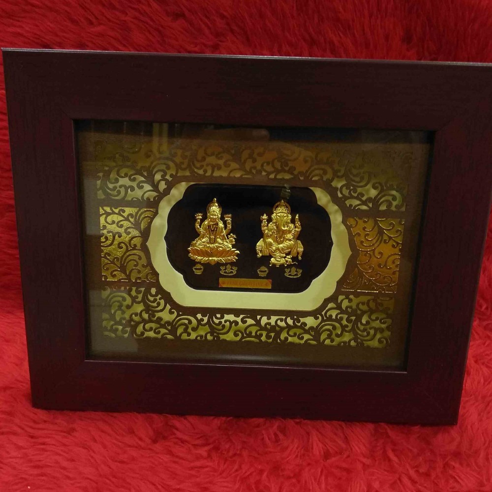 24KT Gold Leaf Laxmiji& ganeshji