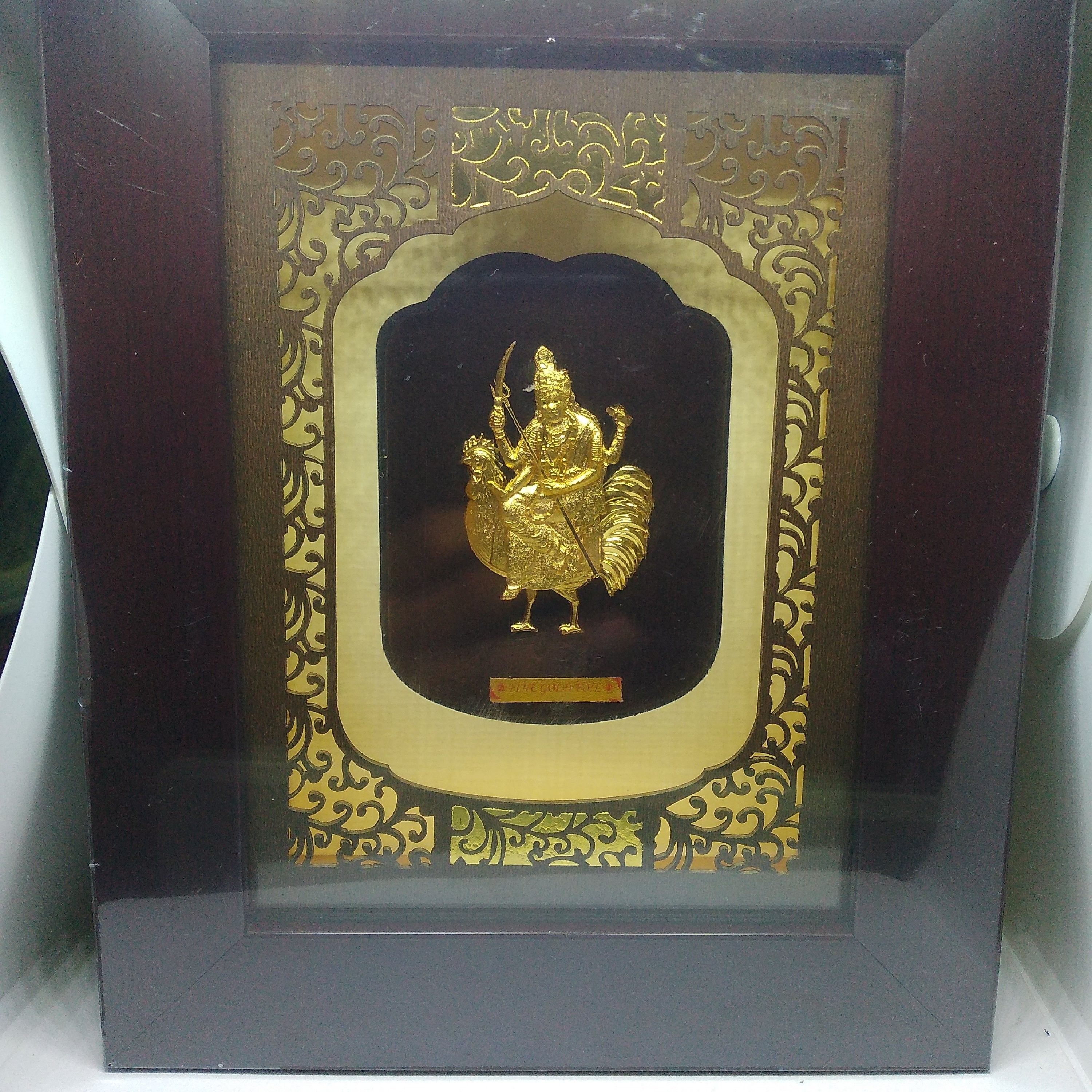 24kt gold leaf bahucharmataji frame