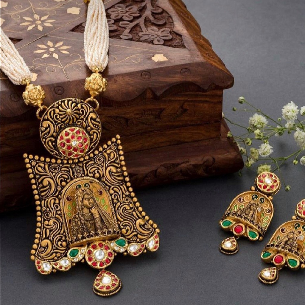 22kt 91.6 jaisalmeri bridal necklace