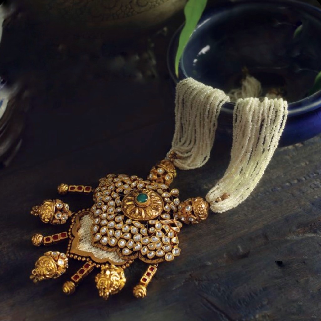 22kt 91.6 jaisalmeri bridal necklace