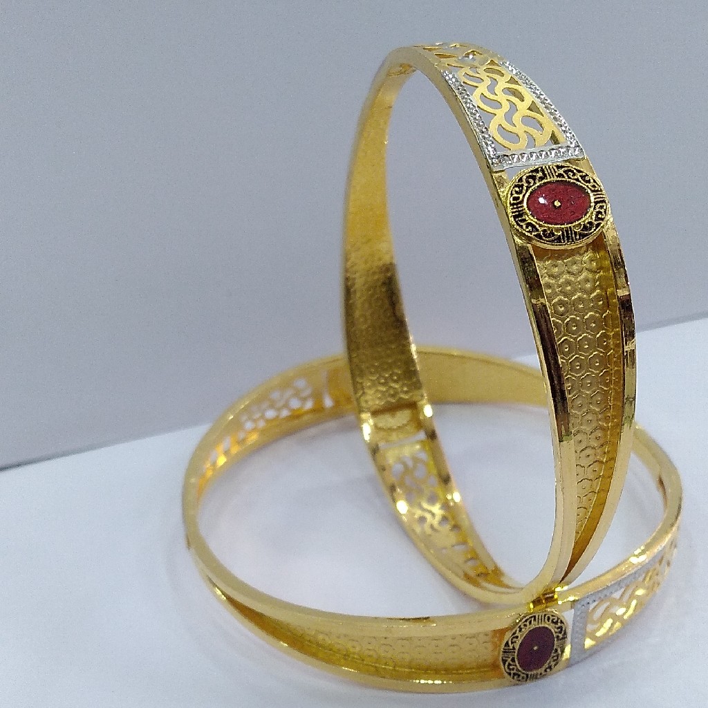 22KT/ 916 Gold fancy Bridal 2-in-1 Cooper kadli for ladies