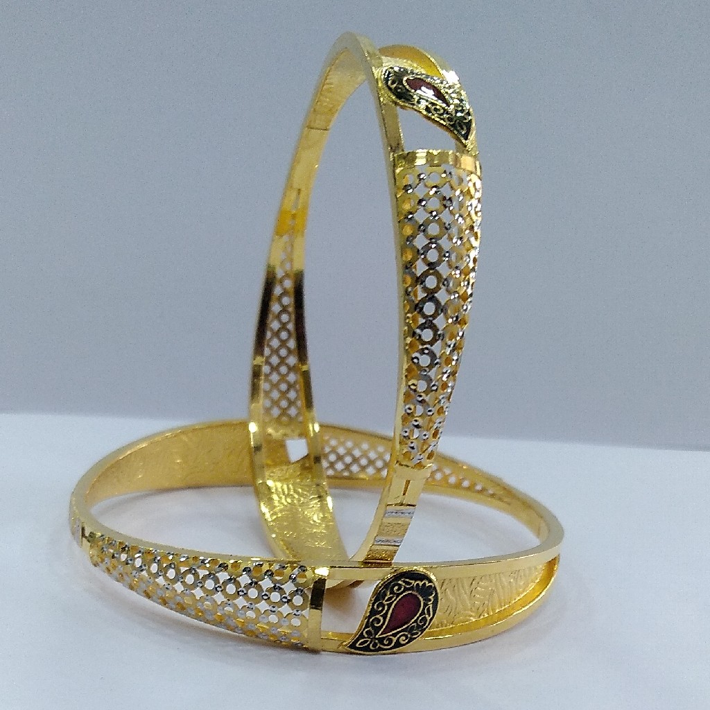 22KT/ 916 Gold fancy festival 2-in-1 design Cooper kadli for ladies