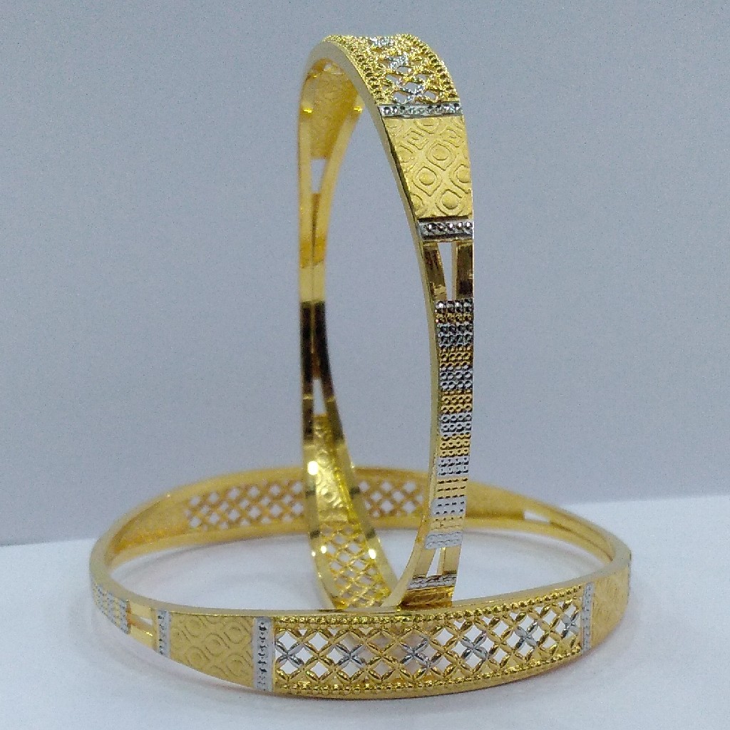 22KT/ 916 Gold fancy handmade casual wear cooper kadli for ladies