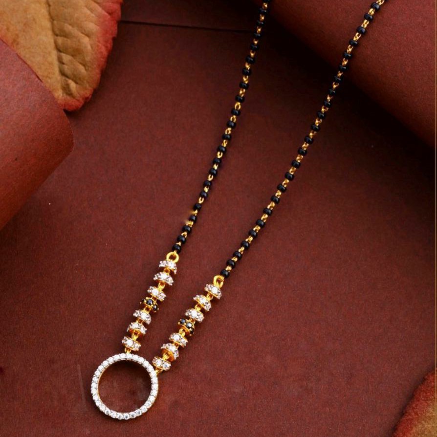 22KT/ 916 Gold Fancy Round pendant mangalsutra for ladies