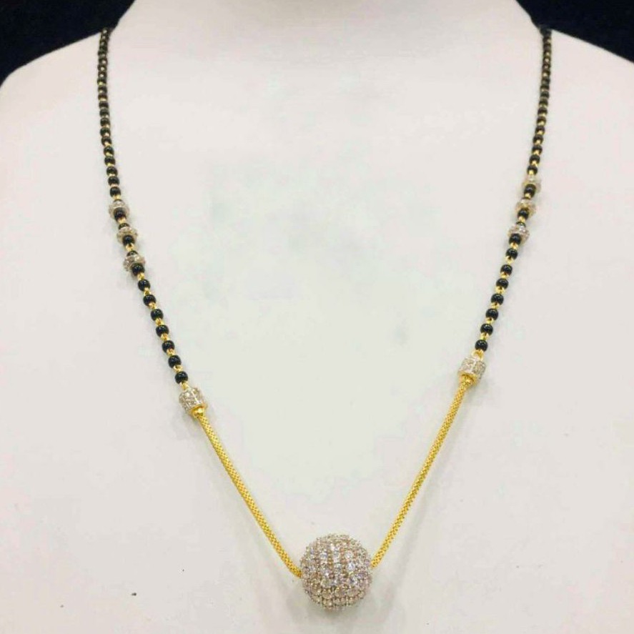 22KT/ 916 Gold single line Boll pendant mangalsutra for ladies