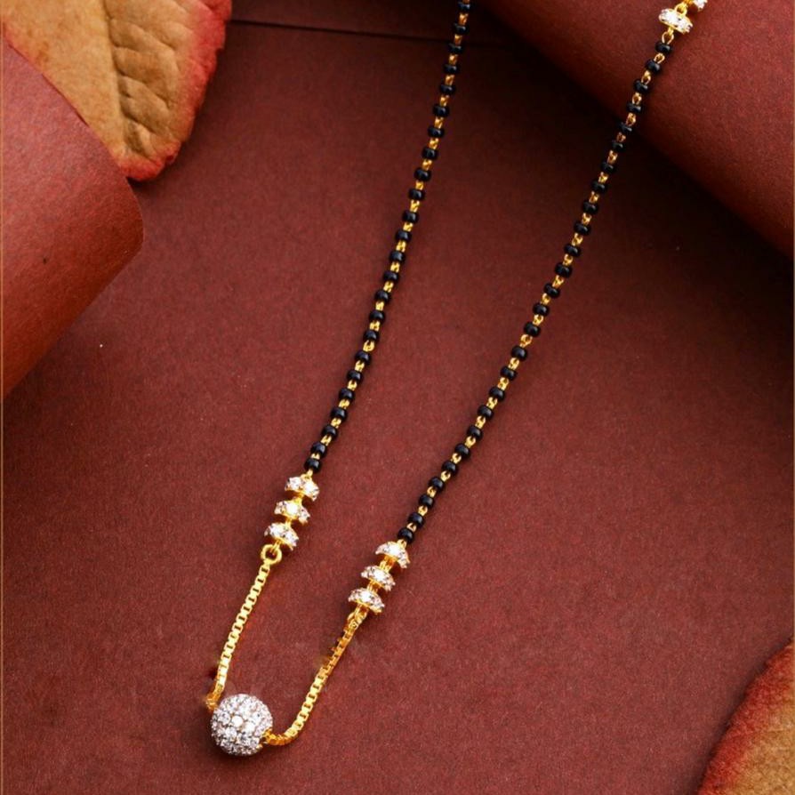 22KT/ 916 Gold Fancy single Boll Mangalsutra for ladies