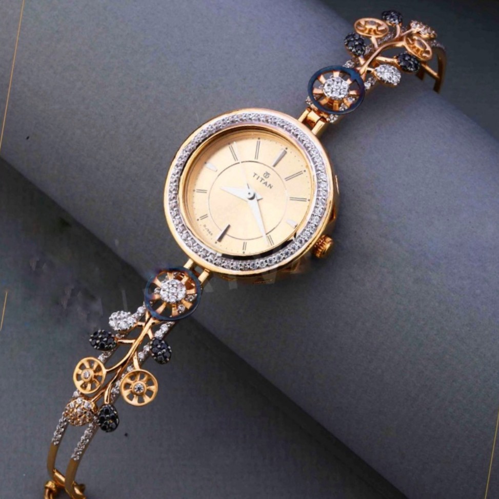 18KT Rose gold fancy special occasional watch for ladies