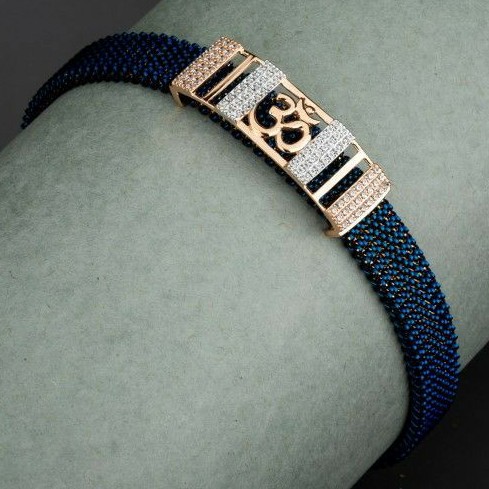 18KT Rose Gold fancy casual ware om SS Belt Bracelet for Men
