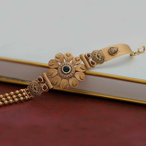 22KT/ 916 Gold antique wedding bridle Bracelet for ladies