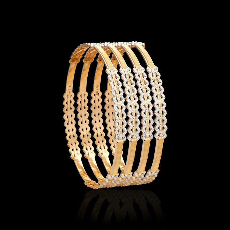 22KT/ 916 Gold ethnic wedding bridle bangle for ladies